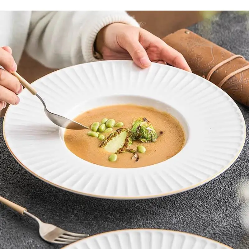 Phnom Penh Ceramic Soup Plate Restaurant Dessert Salad Pasta Plates Molecular Cuisine Specialty Tableware
Phnom Penh Ceramic Soup Plate Restaurant Dessert Salad Pasta Plates Molecular Cuisine Specialty Tableware
