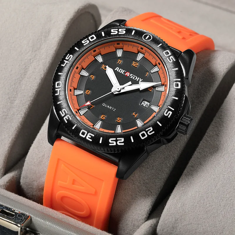 Watch Men's Trendy Outdoor Student Watch Night Light Waterproof Silicone Tape Men's Watch
Watch Men's Trendy Outdoor Student Watch Night Light Waterproof Silicone Tape Men's Watch