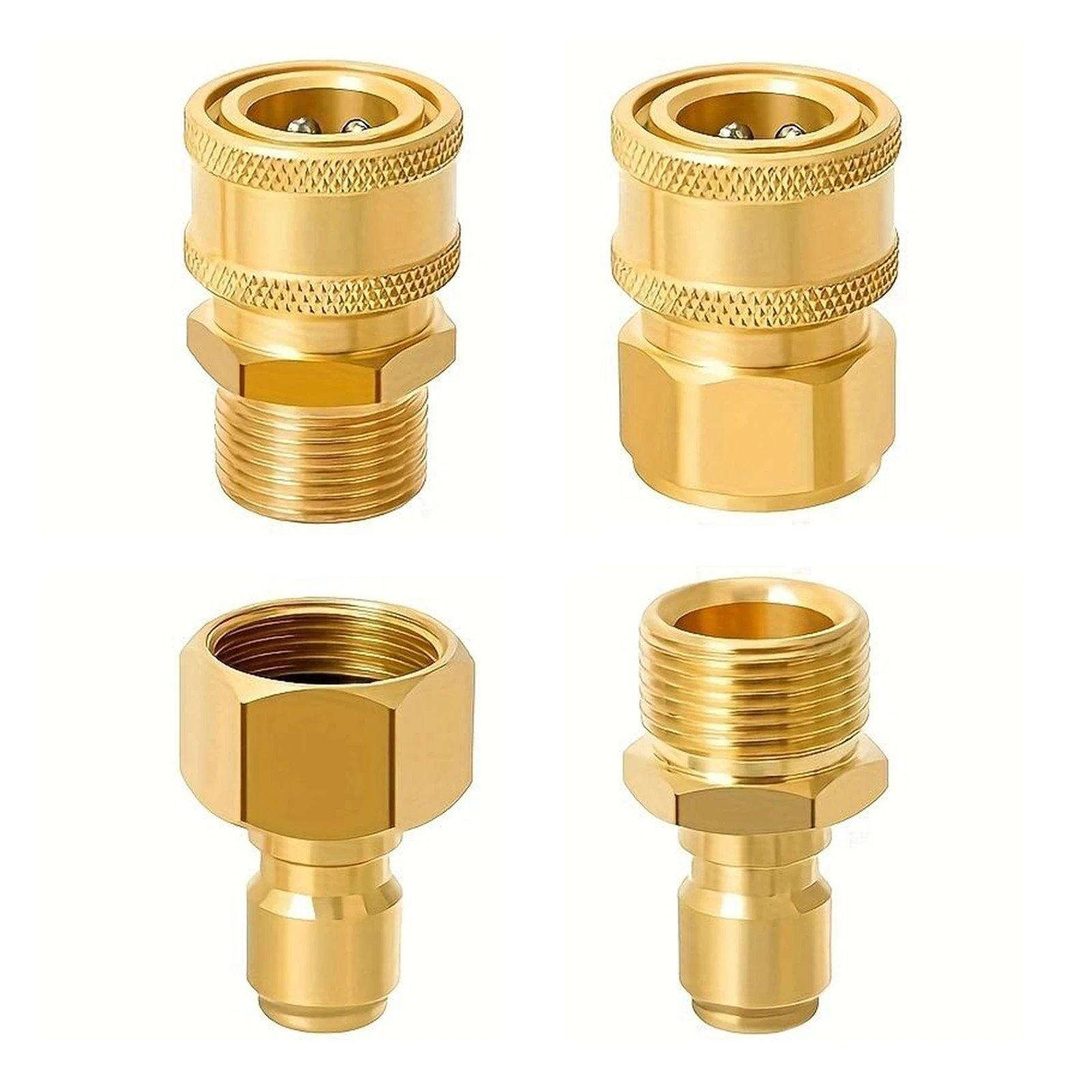 Быстроразъемный комплект для мойки высокого давления, 4 шт., M22, быстроразъемный фитинг, латунная БЫСТРОРАЗЪЕМНАЯ муфта для мойки высокого давления
Быстроразъемный комплект для мойки высокого давления, 4 шт., M22, быстроразъемный фитинг, латунная БЫСТРОРАЗЪЕМНАЯ муфта для мойки высокого давления