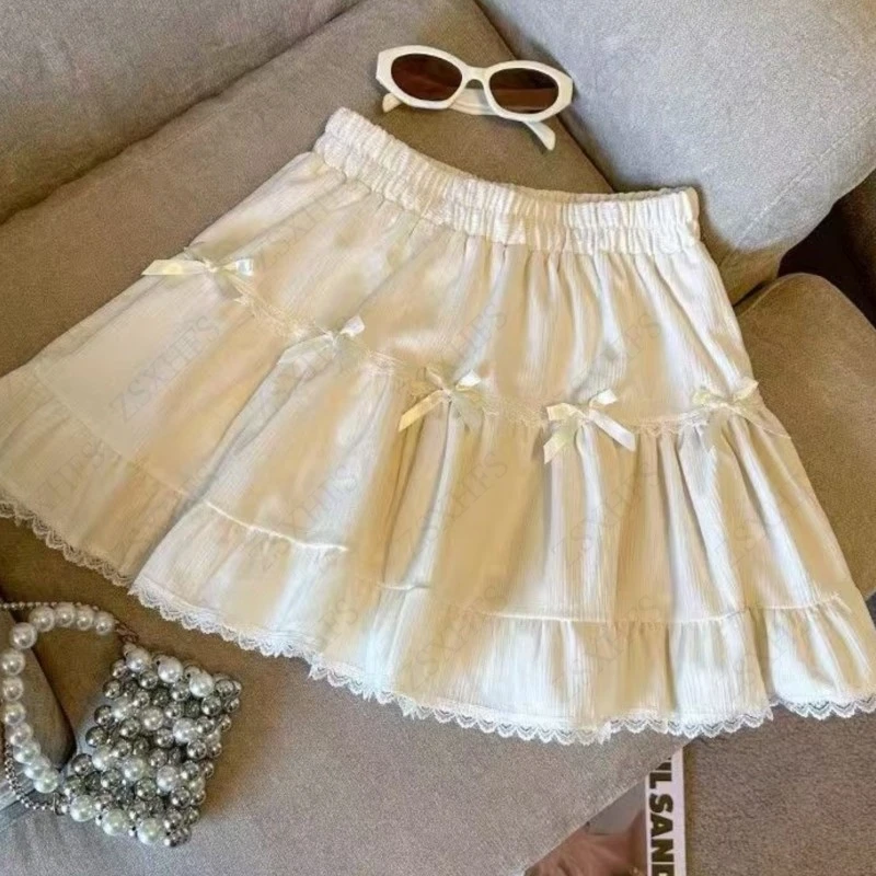 Kawaii Skirts Women Summer 2000s Clothes Graphic Gyaru Streetwear Sweet Bows Lace Korea Short Skirt Aesthetic A-line Mini Skirt
Kawaii Skirts Women Summer 2000s Clothes Graphic Gyaru Streetwear Sweet Bows Lace Korea Short Skirt Aesthetic A-line Mini Skirt
