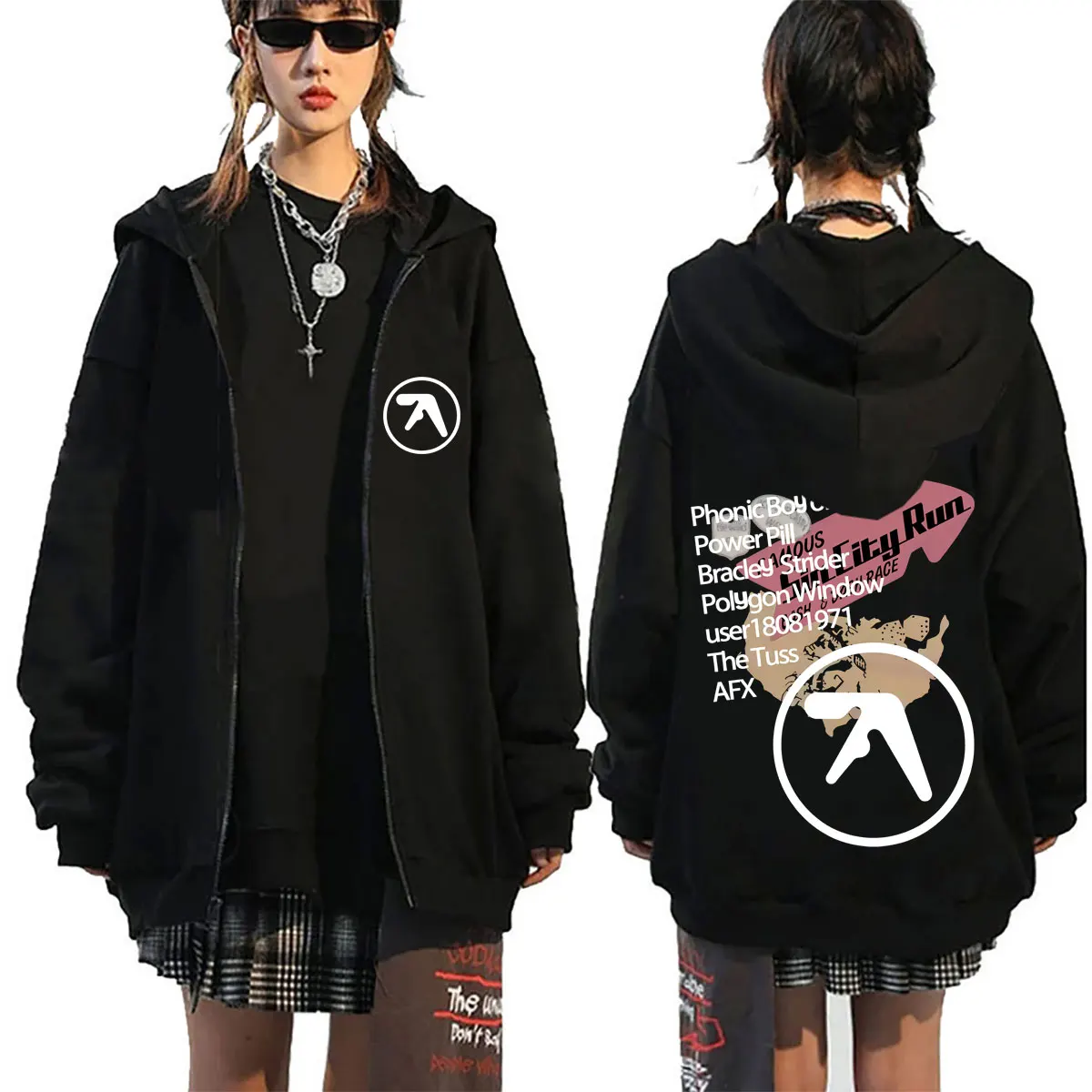 Aphex Twin Merch Zipper Hoodie Men Women Fashion Oversized Zip Up Jacket Men's Casual Fleece Cotton Zip Up Sweatshirt Streetwear
Aphex Twin Merch Zipper Hoodie Men Women Fashion Oversized Zip Up Jacket Men's Casual Fleece Cotton Zip Up Sweatshirt Streetwear