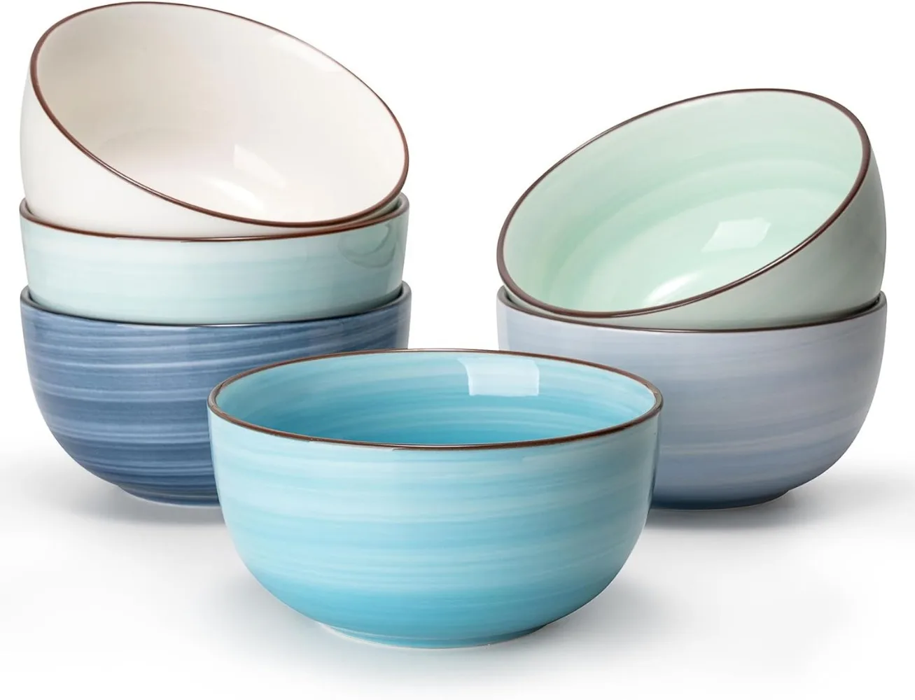 10oz Ceramic Ice Cream Bowls – Set of 6, Assorted Colors, Microwave & Dishwasher Safe
10oz Ceramic Ice Cream Bowls – Set of 6, Assorted Colors, Microwave & Dishwasher Safe