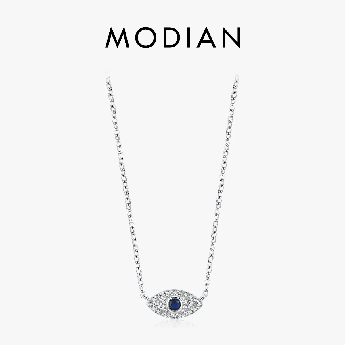 MODIAN 925 Sterling Silver Mysterious Blue Eyes Pendant Necklace Clavicle Chain Link For Women Party Fine Jewelry Birthday Gift
MODIAN 925 Sterling Silver Mysterious Blue Eyes Pendant Necklace Clavicle Chain Link For Women Party Fine Jewelry Birthday Gift