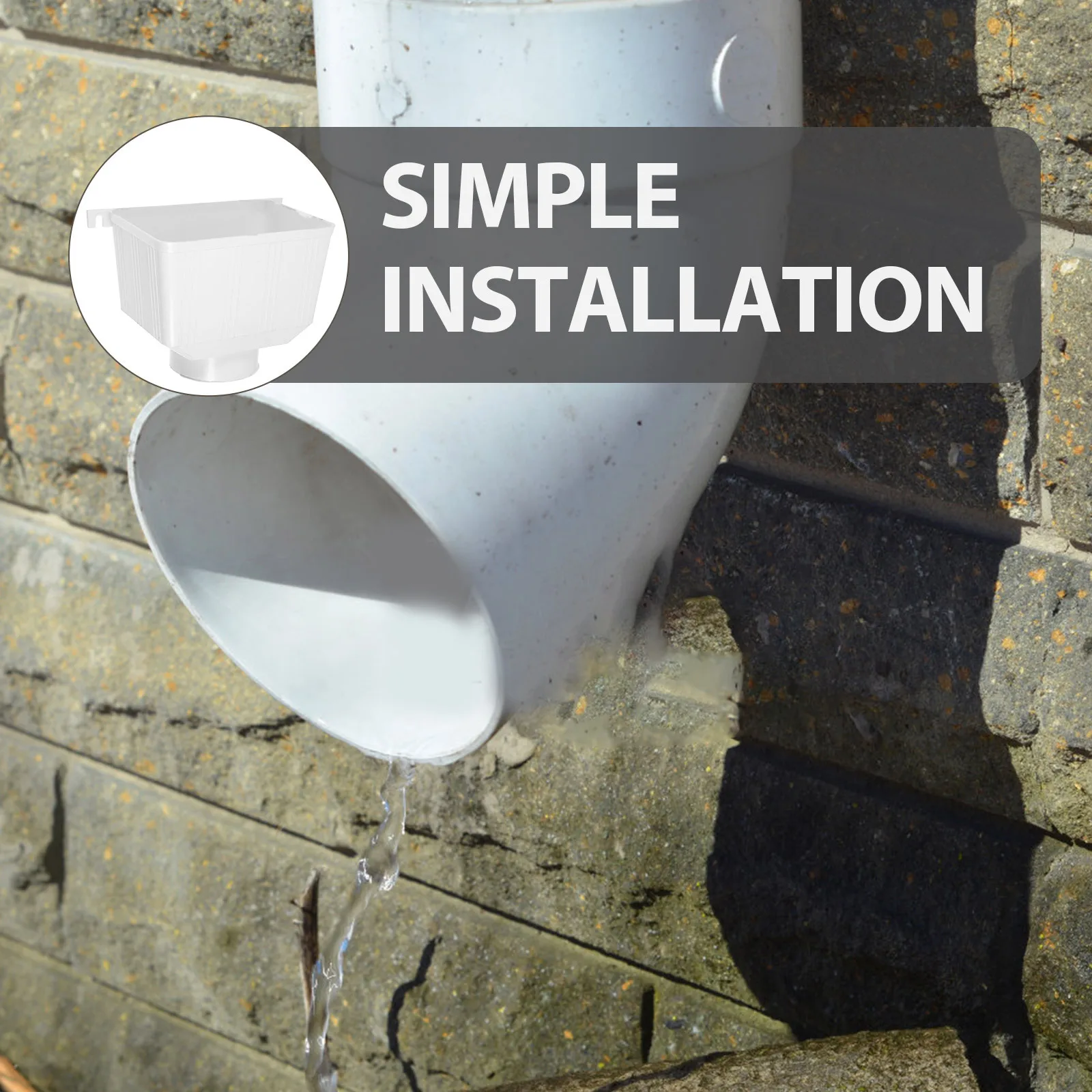 Rainwater Gutter Adapter Pvc Waterproof Connector For Roof Drainage System Easy Install Outdoor Gutter Parts Fitting Accessory
Rainwater Gutter Adapter Pvc Waterproof Connector For Roof Drainage System Easy Install Outdoor Gutter Parts Fitting Accessory