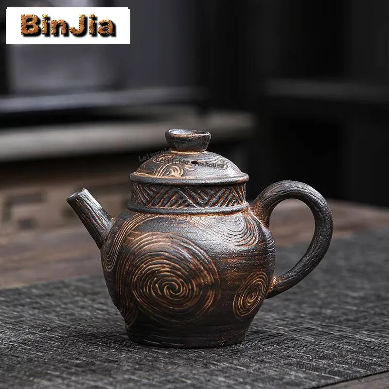 Ancient Coarse Pottery Teapot Japanese Old Rock Mud Infusions Pot Household Tea Maker Puer Kettle Teaset Tea Ceremony Collection
Ancient Coarse Pottery Teapot Japanese Old Rock Mud Infusions Pot Household Tea Maker Puer Kettle Teaset Tea Ceremony Collection