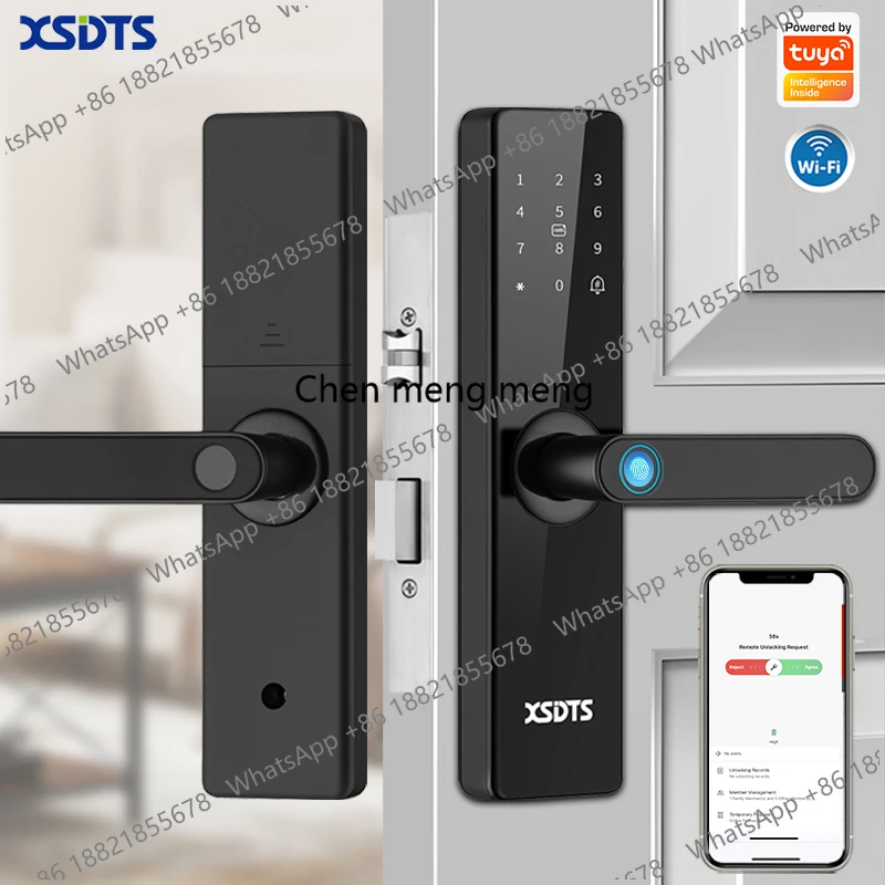New Tuya Electronic Smart Door Lock With Biometric Fingerprint / Smart Card / Password / Key Unlock/ USB Emergency Charge
New Tuya Electronic Smart Door Lock With Biometric Fingerprint / Smart Card / Password / Key Unlock/ USB Emergency Charge