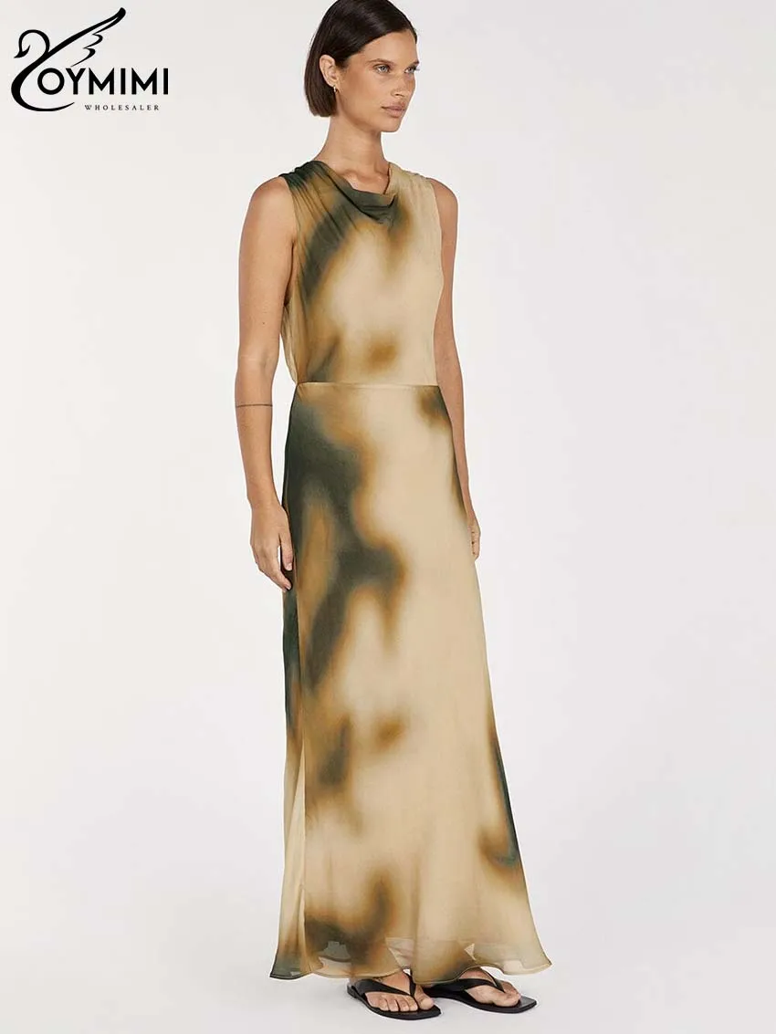 Oymimi Casual Khaki Print Women's Dress Elegant O-Neck Sleeveless High Waist Dresses Fashion Straight Ankle-Length Dress Female
Oymimi Casual Khaki Print Women's Dress Elegant O-Neck Sleeveless High Waist Dresses Fashion Straight Ankle-Length Dress Female