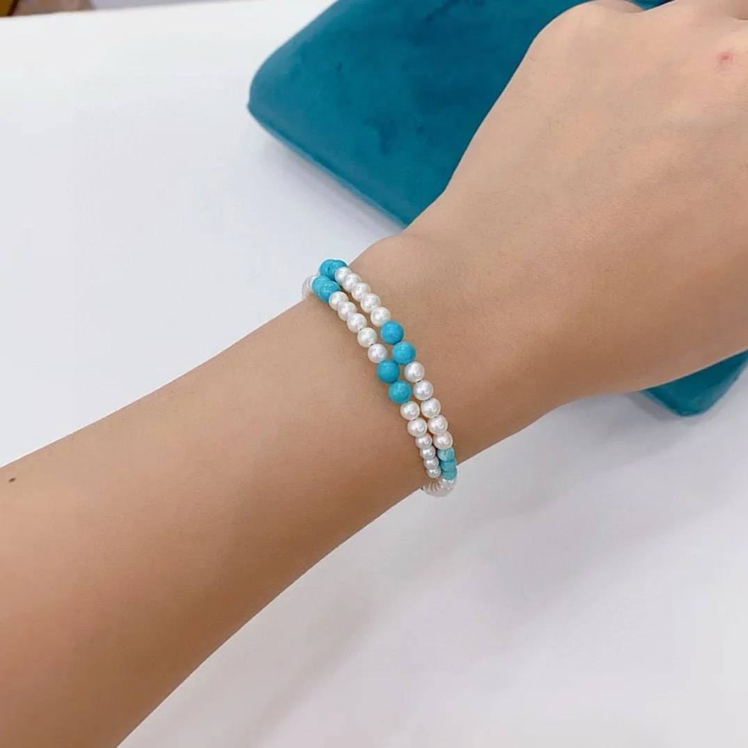 Сертификат Натуральный пресноводный жемчуг Натуральная бирюза Браслет-манжета 4-4,5 мм из бисера 2-слойная нить Элегантные женские украшения
Сертификат Натуральный пресноводный жемчуг Натуральная бирюза Браслет-манжета 4-4,5 мм из бисера 2-слойная нить Элегантные женские украшения