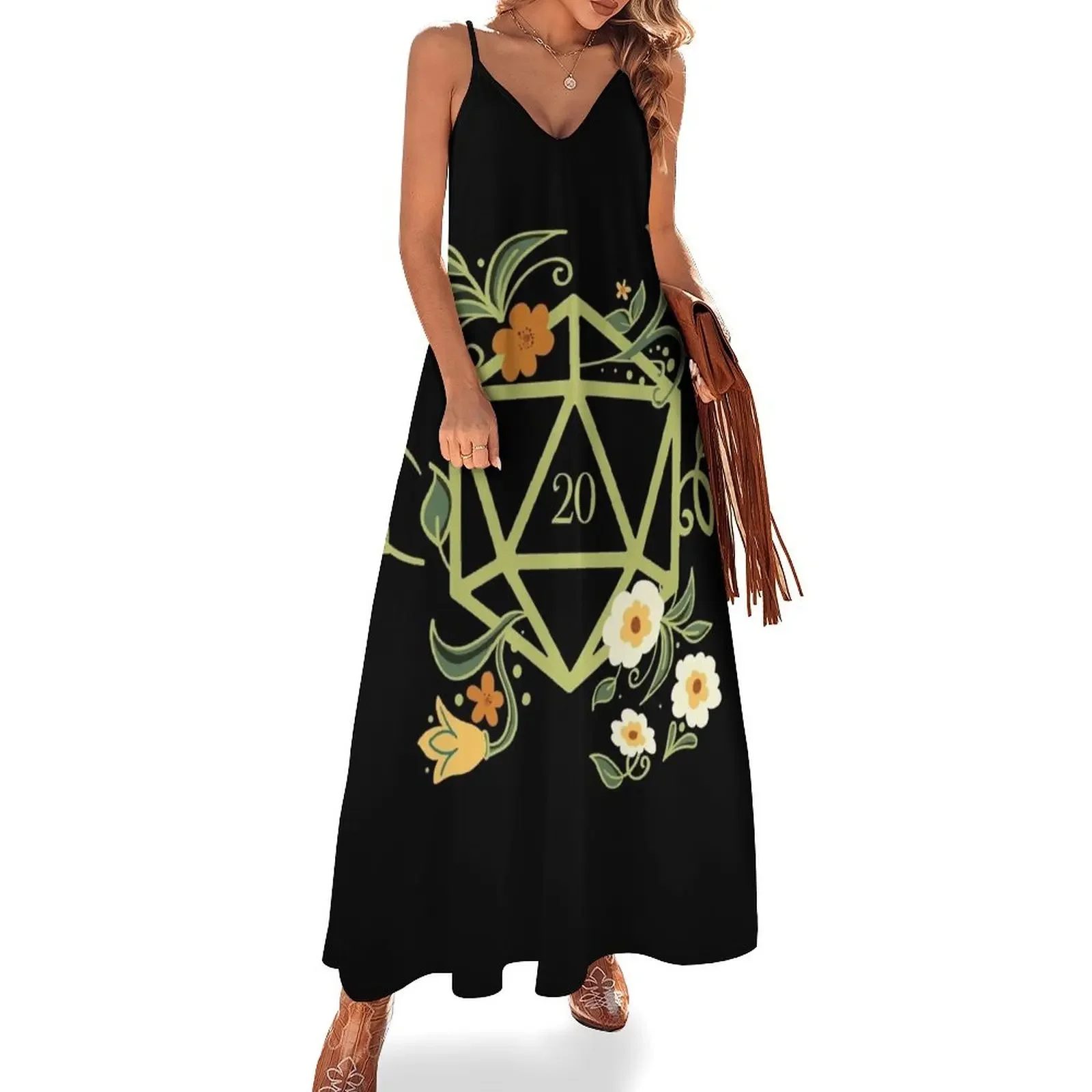 Polyhedral D20 Dice Tabletop RPG Green Thumb Sleeveless Dress Long dress woman fairy dress
Polyhedral D20 Dice Tabletop RPG Green Thumb Sleeveless Dress Long dress woman fairy dress