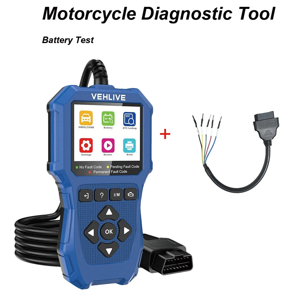 Motor OBD2 Scanner Fault Code Reader Vehicle Motorcycle OBDII Diagnostic Tools Voltage Charging Test for Yamaha Honda Suzuki BMW
Motor OBD2 Scanner Fault Code Reader Vehicle Motorcycle OBDII Diagnostic Tools Voltage Charging Test for Yamaha Honda Suzuki BMW
