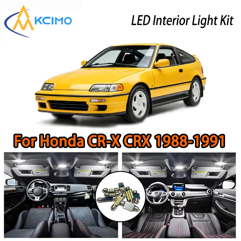 High Quality LED Interior Lights For Honda CR-X CRX 1988-1991, Ice Blue White Super Bright Easy Install
High Quality LED Interior Lights For Honda CR-X CRX 1988-1991, Ice Blue White Super Bright Easy Install
