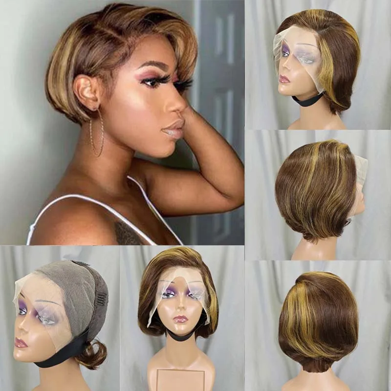 Short Pixie Cut Wigs Full Frontal Lace Wig for Black Women Straight Human Hair Wigs Pre Plucked with Baby Hair Natural Hairline
Short Pixie Cut Wigs Full Frontal Lace Wig for Black Women Straight Human Hair Wigs Pre Plucked with Baby Hair Natural Hairline