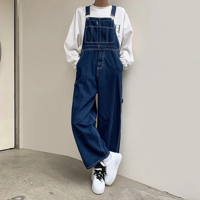 Retro Blue Men's Denim Overalls Summer New Straight Leg Wide Leg Pants Drapey Hip Hop Floor Length Trousers Casual Jeans
Retro Blue Men's Denim Overalls Summer New Straight Leg Wide Leg Pants Drapey Hip Hop Floor Length Trousers Casual Jeans