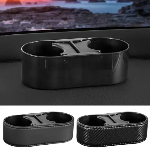 Car Drink Holder Double Vehicle Cup Holder Automotive Fixed Beverage Bracket Console Organizer Anti-Slip Drink Holder For Car