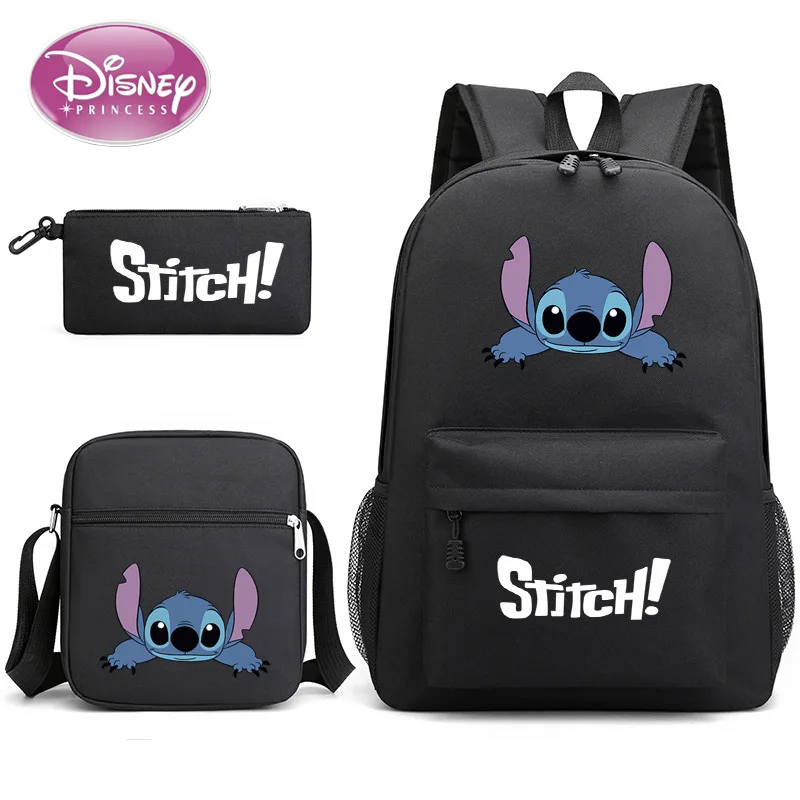 Мужские и женские рюкзаки Disney 2025 New Lilo and Stitch, сумки на ремне, сумки-карандаши, школьные ранцы для студентов, комплект из трех предметов 
Мужские и женские рюкзаки Disney 2025 New Lilo and Stitch, сумки на ремне, сумки-карандаши, школьные ранцы для студентов, комплект из трех предметов