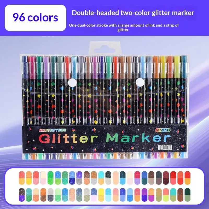 Glitter Dual Tip Marker Pens With Shimmering Colors Smooth Nibs Perfect For Scrapbooking Card Crafts
Glitter Dual Tip Marker Pens With Shimmering Colors Smooth Nibs Perfect For Scrapbooking Card Crafts