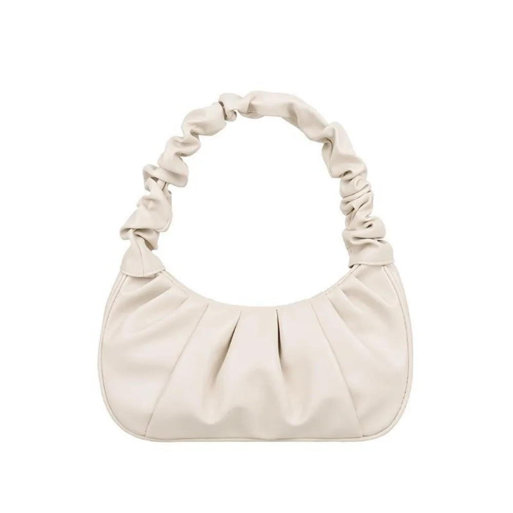 Fashion Korean Style Pleated Handbag Phone Bag Square Cloud Bag Single Shoulder Crescent Moon PU Leather Underarm Bag Ladies
Fashion Korean Style Pleated Handbag Phone Bag Square Cloud Bag Single Shoulder Crescent Moon PU Leather Underarm Bag Ladies