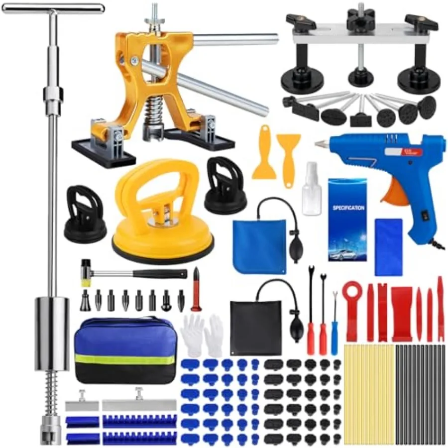 Dent Puller Dent Remover Kit for Car Professional Paintless Dent Removal Tools Kits Hail Dent Suction Pullers for Auto Body SUV
Dent Puller Dent Remover Kit for Car Professional Paintless Dent Removal Tools Kits Hail Dent Suction Pullers for Auto Body SUV
