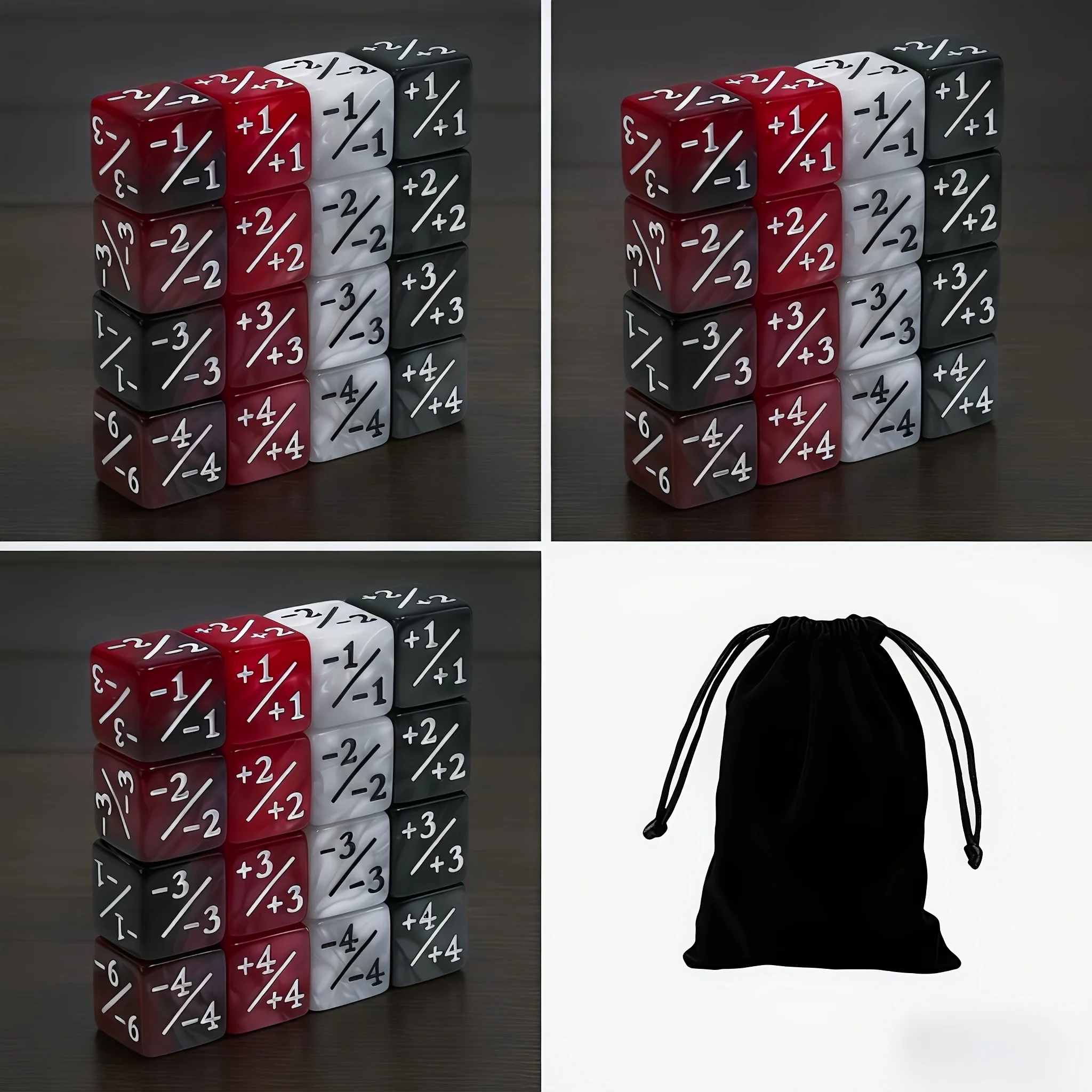 48pcs +1/-1 Counter Dice Set, 6-Sided Acrylic Dice, Universal Additions for Collectible Card Games & Board Games, Clear
48pcs +1/-1 Counter Dice Set, 6-Sided Acrylic Dice, Universal Additions for Collectible Card Games & Board Games, Clear