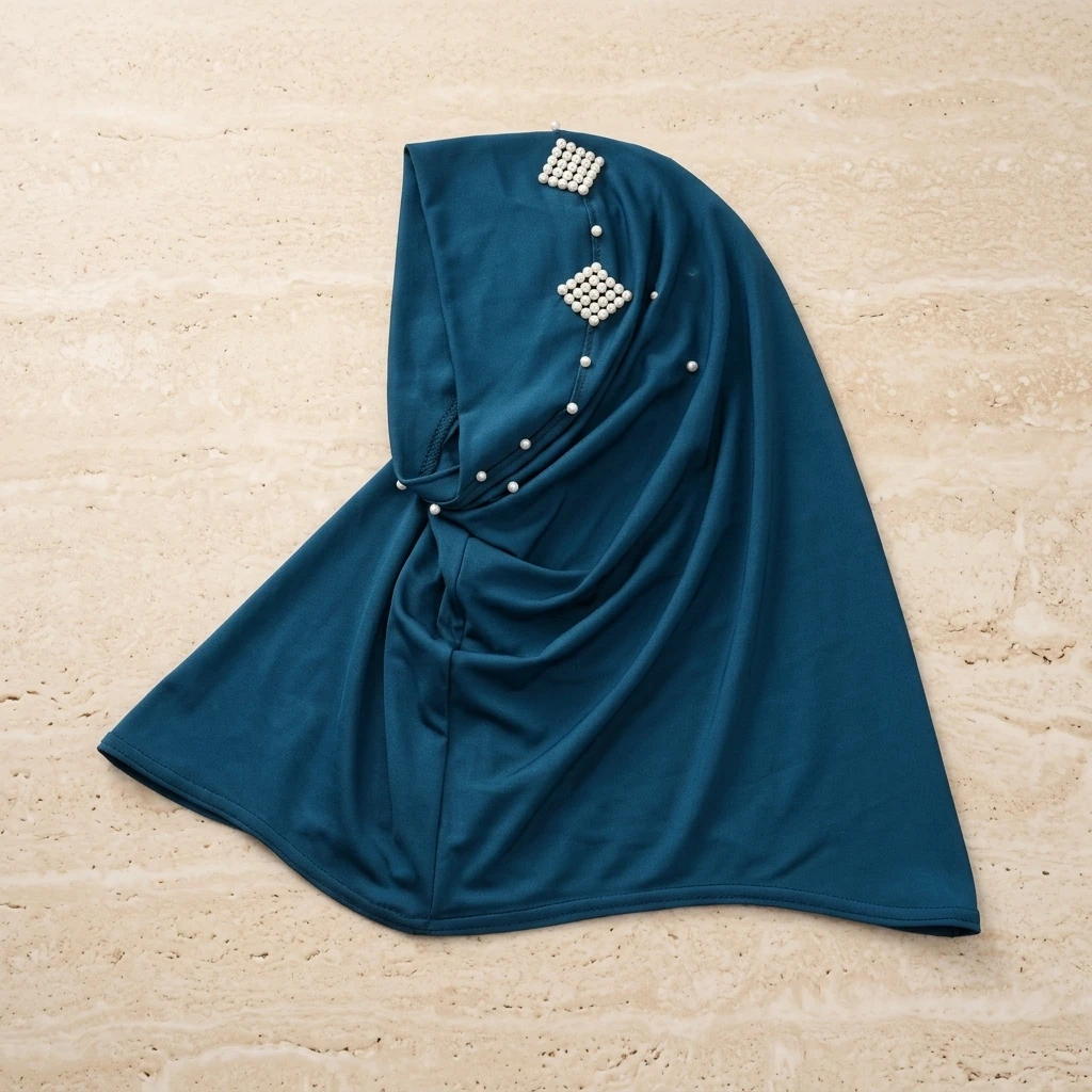 Women's Pearl Embellished Hijab Hat Elastic Fabric Chin Strap Muslim Base Cap
Women's Pearl Embellished Hijab Hat Elastic Fabric Chin Strap Muslim Base Cap