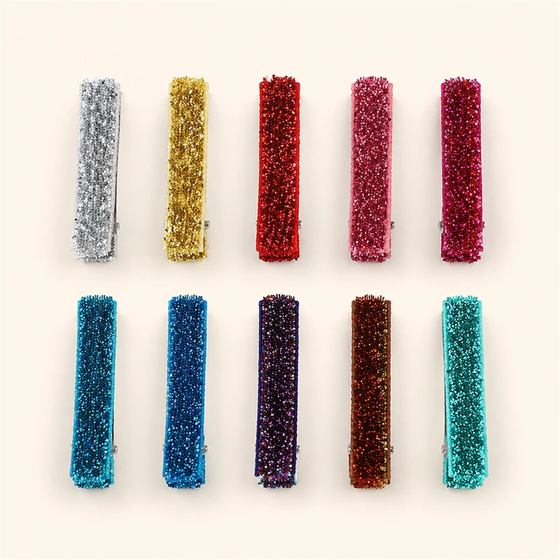 10pcs/lot Handmade Glitter Hair Clips Candy Color 5CM Alligator Clip for Kid's Hair Girls Daily Wear Women DIY Hair Accessories
10pcs/lot Handmade Glitter Hair Clips Candy Color 5CM Alligator Clip for Kid's Hair Girls Daily Wear Women DIY Hair Accessories