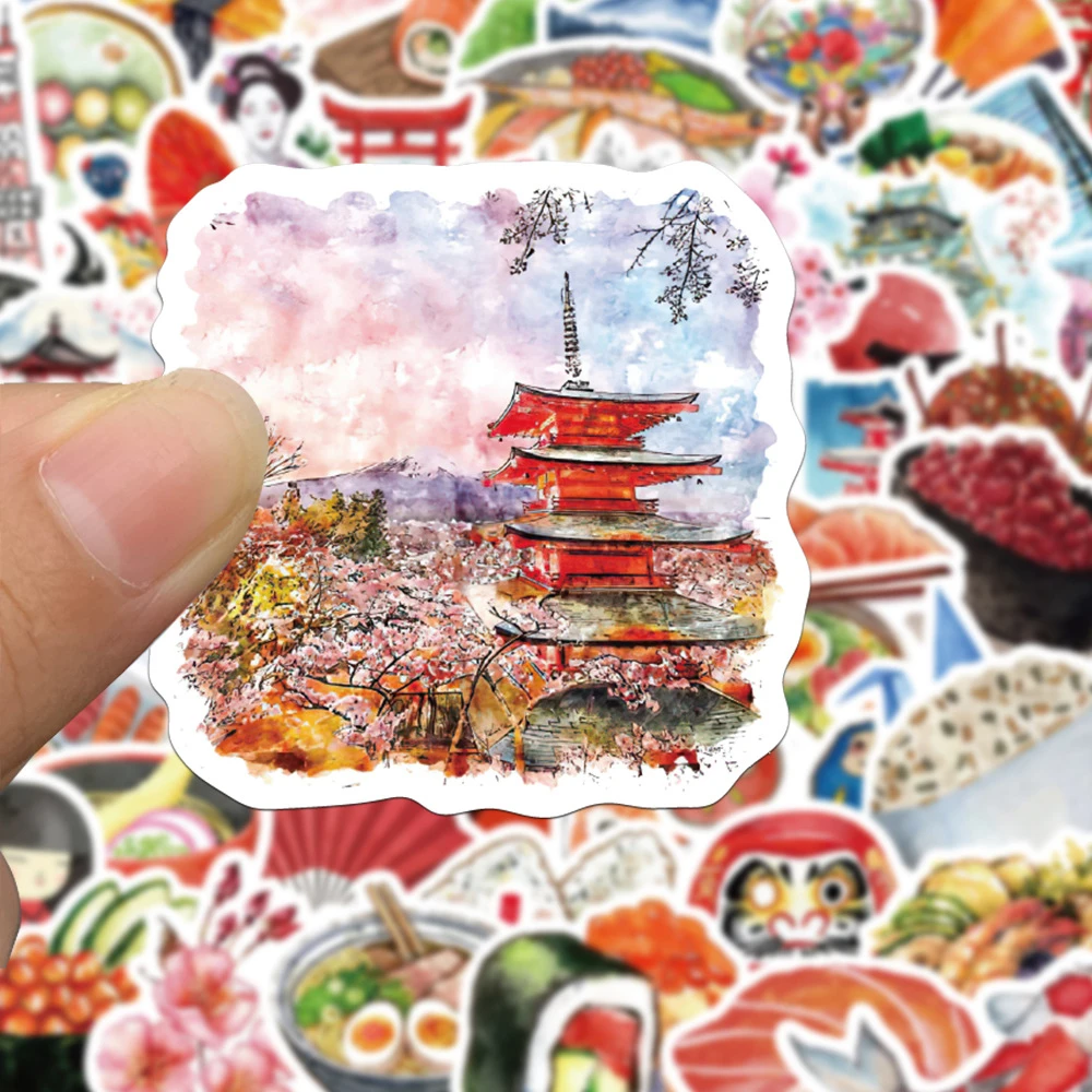 10/30/64pcs Japanese Style Culture Food Travel Stickers Cartoon Watercolor Decals Laptop Scrapbook Phone Case Sticker Decoration
10/30/64pcs Japanese Style Culture Food Travel Stickers Cartoon Watercolor Decals Laptop Scrapbook Phone Case Sticker Decoration