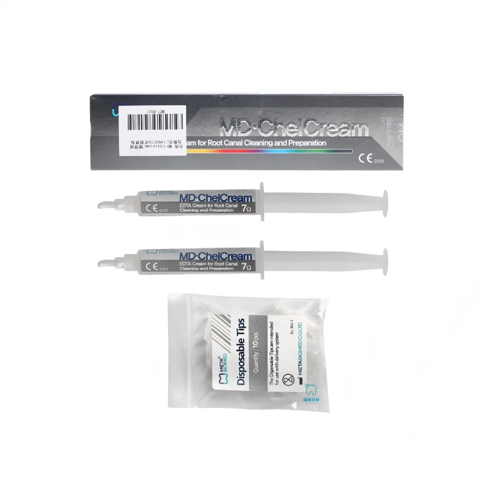 Meta Biomed EDTA Gel Root Canal Chelating Agent Endodontic Lubricant Smear Layer Removal Irrigation Paste Endodontic Preparation
Meta Biomed EDTA Gel Root Canal Chelating Agent Endodontic Lubricant Smear Layer Removal Irrigation Paste Endodontic Preparation