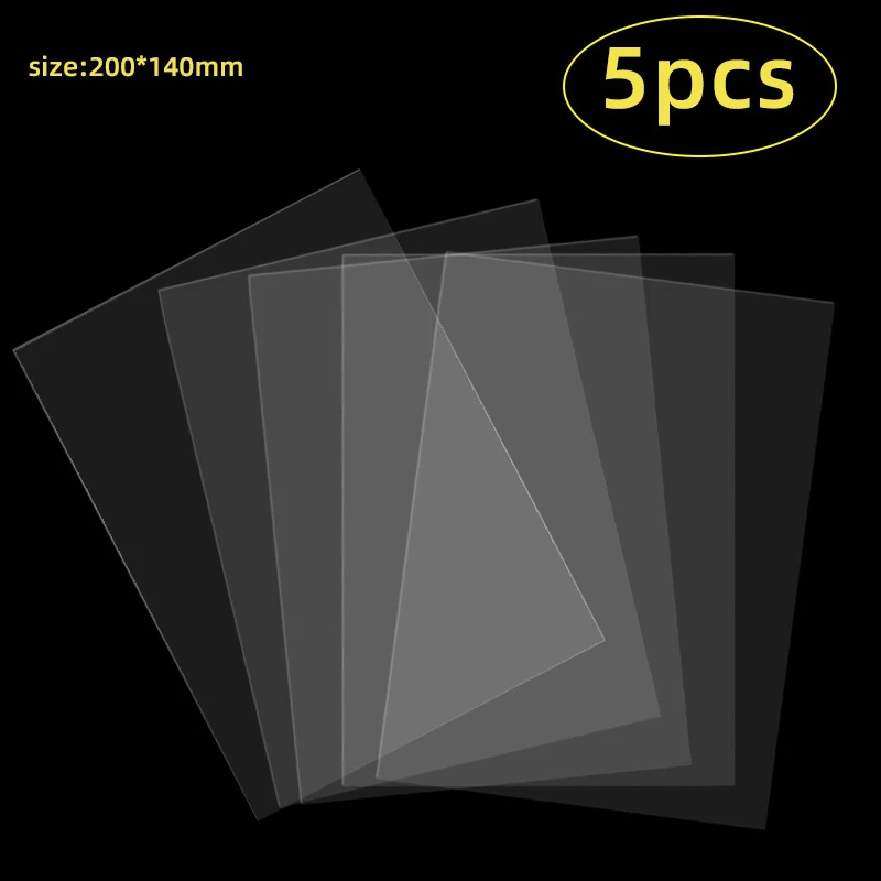 5 шт. FEP-пленка 140 x 200 мм x 0,15 мм DLP LCD SLA полимерный 3D-принтер для Elegoo Mars Wanhao Duplicator D7, Photon
5 шт. FEP-пленка 140 x 200 мм x 0,15 мм DLP LCD SLA полимерный 3D-принтер для Elegoo Mars Wanhao Duplicator D7, Photon