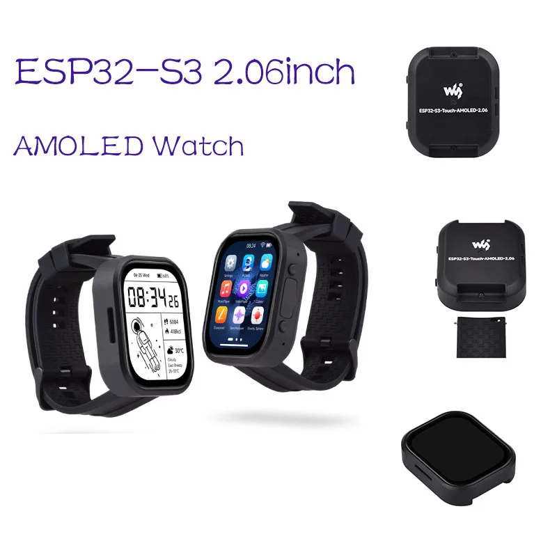 ESP32-S3 2.06" AMOLED Touch Watch Board | 410x502 QSPI Display | Dual-Core LX7 & Dual Mic Array | Smart Wearable HMI Development
ESP32-S3 2.06" AMOLED Touch Watch Board | 410x502 QSPI Display | Dual-Core LX7 & Dual Mic Array | Smart Wearable HMI Development