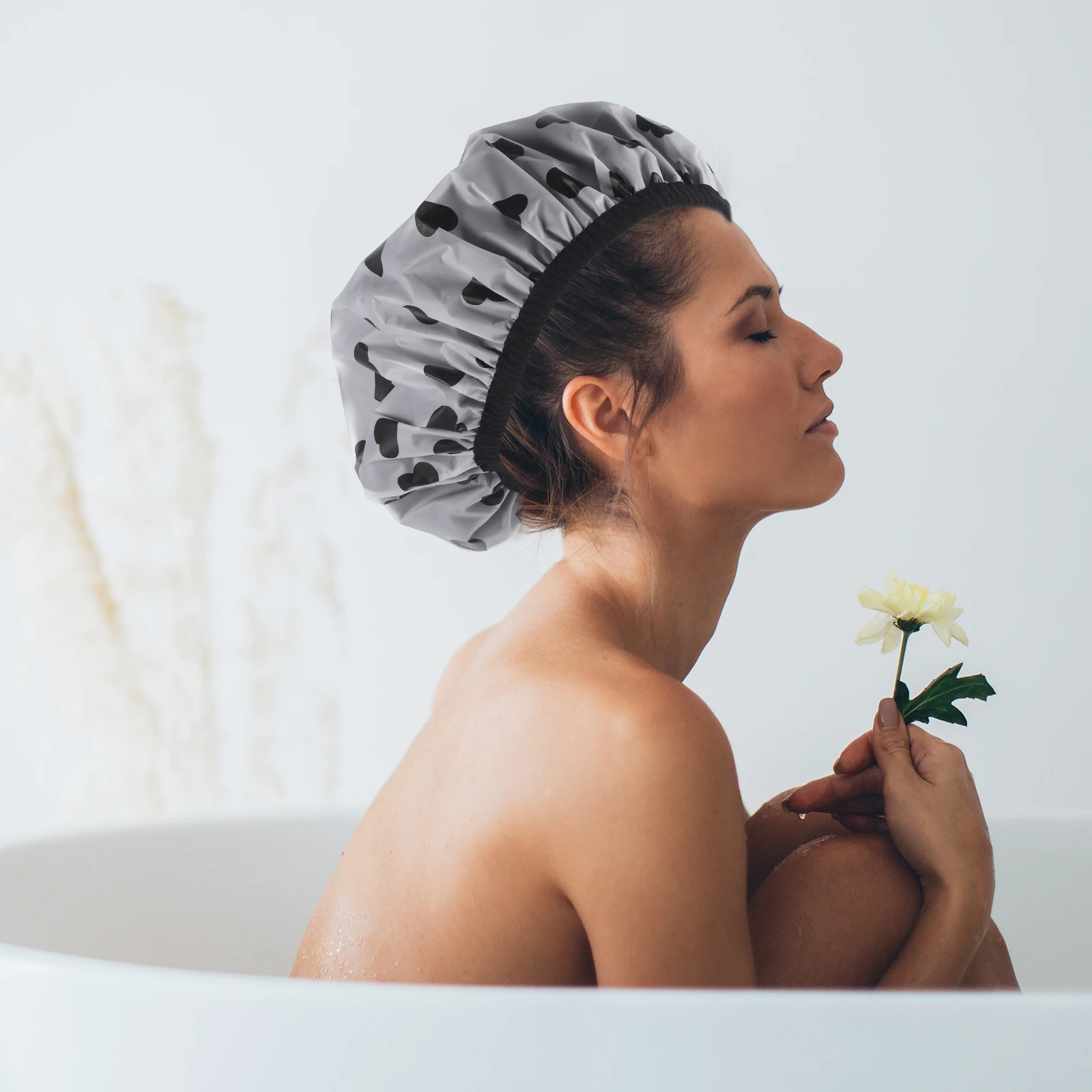 1Pcs Multi-Use Bath Cap Waterproof Reusable Satin Shower Cap Heart Design for Long Hair Women
1Pcs Multi-Use Bath Cap Waterproof Reusable Satin Shower Cap Heart Design for Long Hair Women