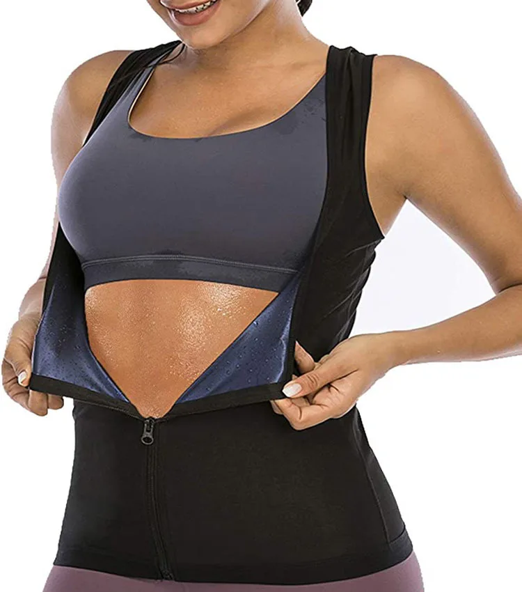 Women's Sports Slim-Fitting Waist Slimming and Belly Trimming Violently Sweat Four-Sided Clothes Vest Women's Zipper Sweatshirt
Women's Sports Slim-Fitting Waist Slimming and Belly Trimming Violently Sweat Four-Sided Clothes Vest Women's Zipper Sweatshirt