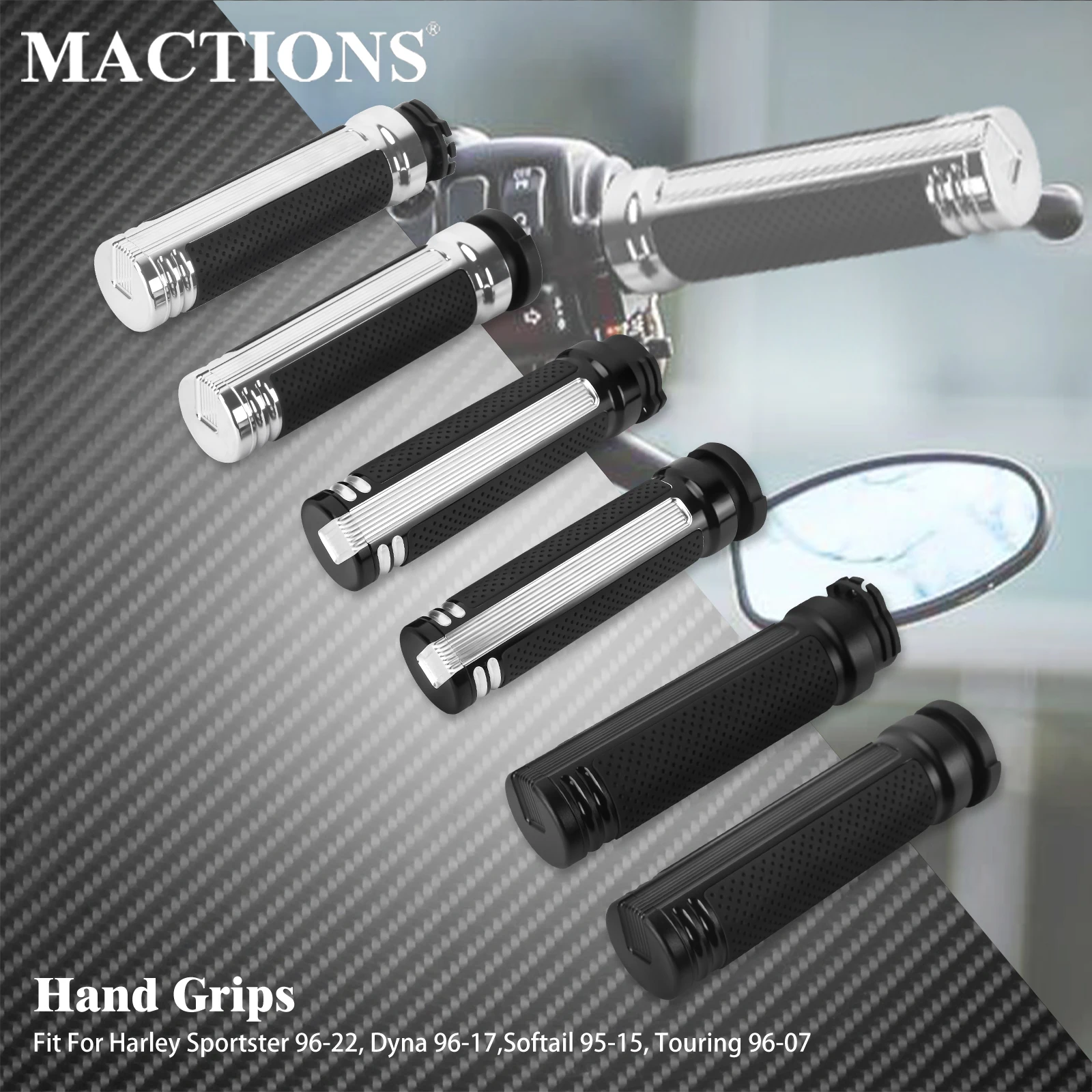 Motorcycle Handlebar Grips 1''Hand Grips 25mm Handle Bar For Harley Touring 1996-07 Softail Sportster 883 Street Glide Fat boy
Motorcycle Handlebar Grips 1''Hand Grips 25mm Handle Bar For Harley Touring 1996-07 Softail Sportster 883 Street Glide Fat boy