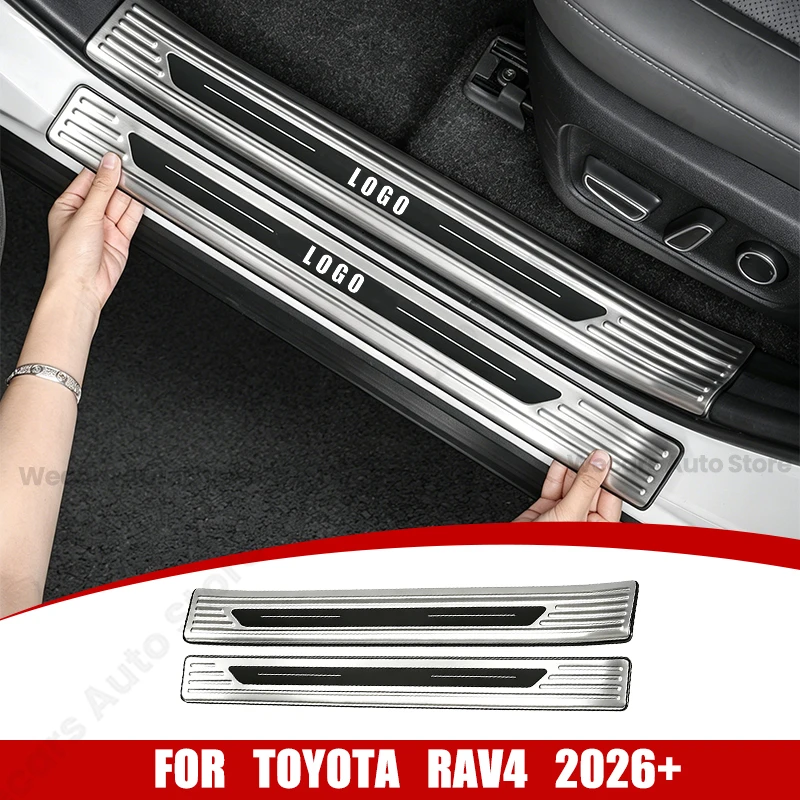 For Toyota RAV4 XA60 2026+ Door Sill Guard Stainless Steel Trim Protector Anti-slip Door Sill Threshold Cover Car Accessories
For Toyota RAV4 XA60 2026+ Door Sill Guard Stainless Steel Trim Protector Anti-slip Door Sill Threshold Cover Car Accessories