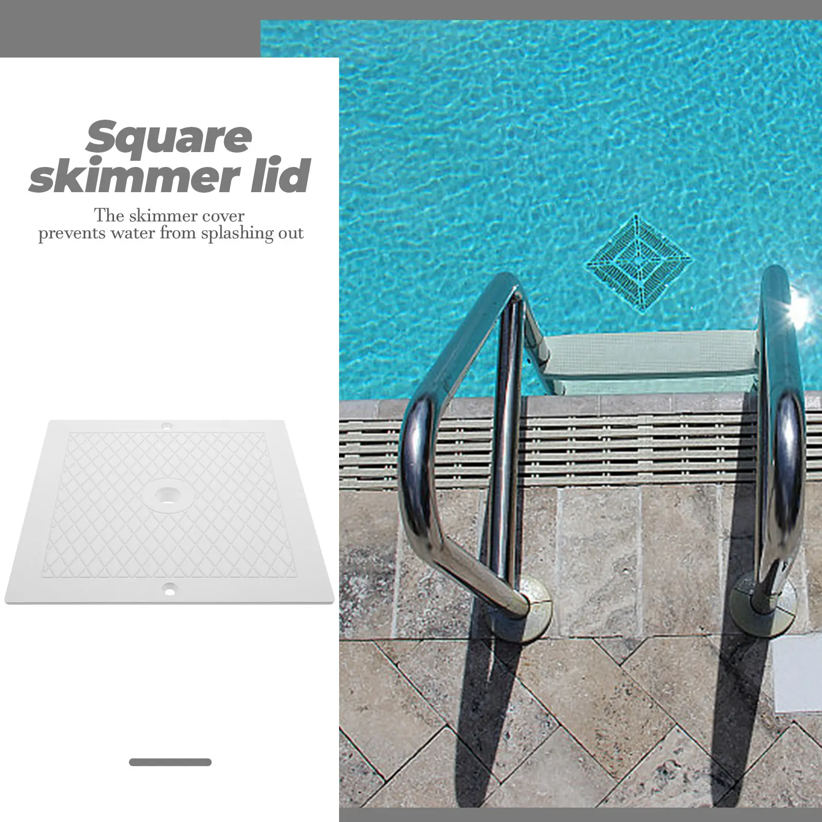Сменная крышка для скиммера бассейна (модели SPX1082E, SP082, SP1083, SP1084, SP1085, SP1086) квадратная, из полипропилена, предотвращает попадание мусора
Сменная крышка для скиммера бассейна (модели SPX1082E, SP082, SP1083, SP1084, SP1085, SP1086) квадратная, из полипропилена, предотвращает попадание мусора