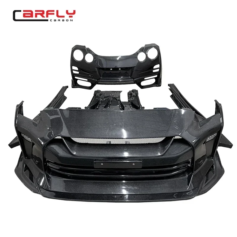 2025 Updated full carbon fiber top secret front bumper for NISSAN GTR R35 bodykit 2008-2018
2025 Updated full carbon fiber top secret front bumper for NISSAN GTR R35 bodykit 2008-2018