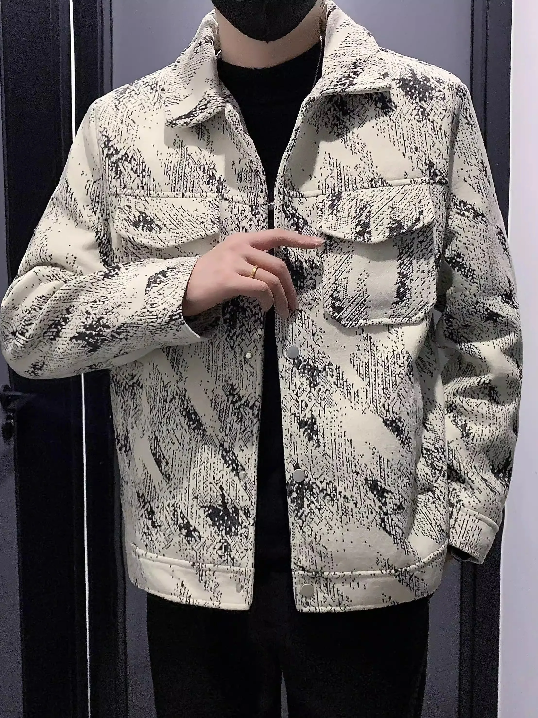 Casual Men's Jaet Advanced Feel Autumn Winter Sle Versatile Flip Collar Outerwear Trendy Streetwear Stand Fit Long Sve
Casual Men's Jaet Advanced Feel Autumn Winter Sle Versatile Flip Collar Outerwear Trendy Streetwear Stand Fit Long Sve