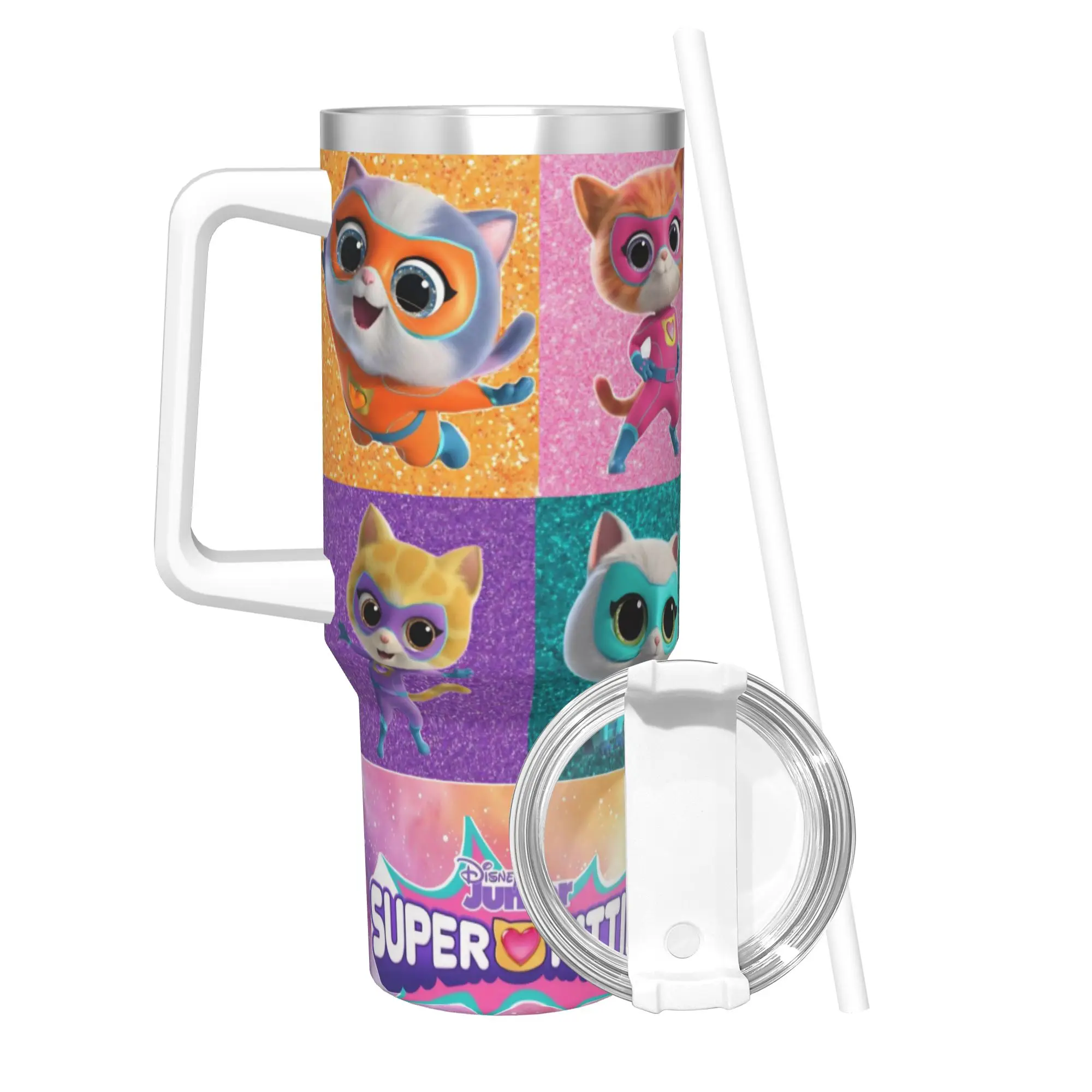 SuperKitties Cartoon TV Shows Insulated Tumbler with Lid Stainless Steel Thermal Mug Outdoor Portable Hot Cold Drinks Cup 40oz
SuperKitties Cartoon TV Shows Insulated Tumbler with Lid Stainless Steel Thermal Mug Outdoor Portable Hot Cold Drinks Cup 40oz