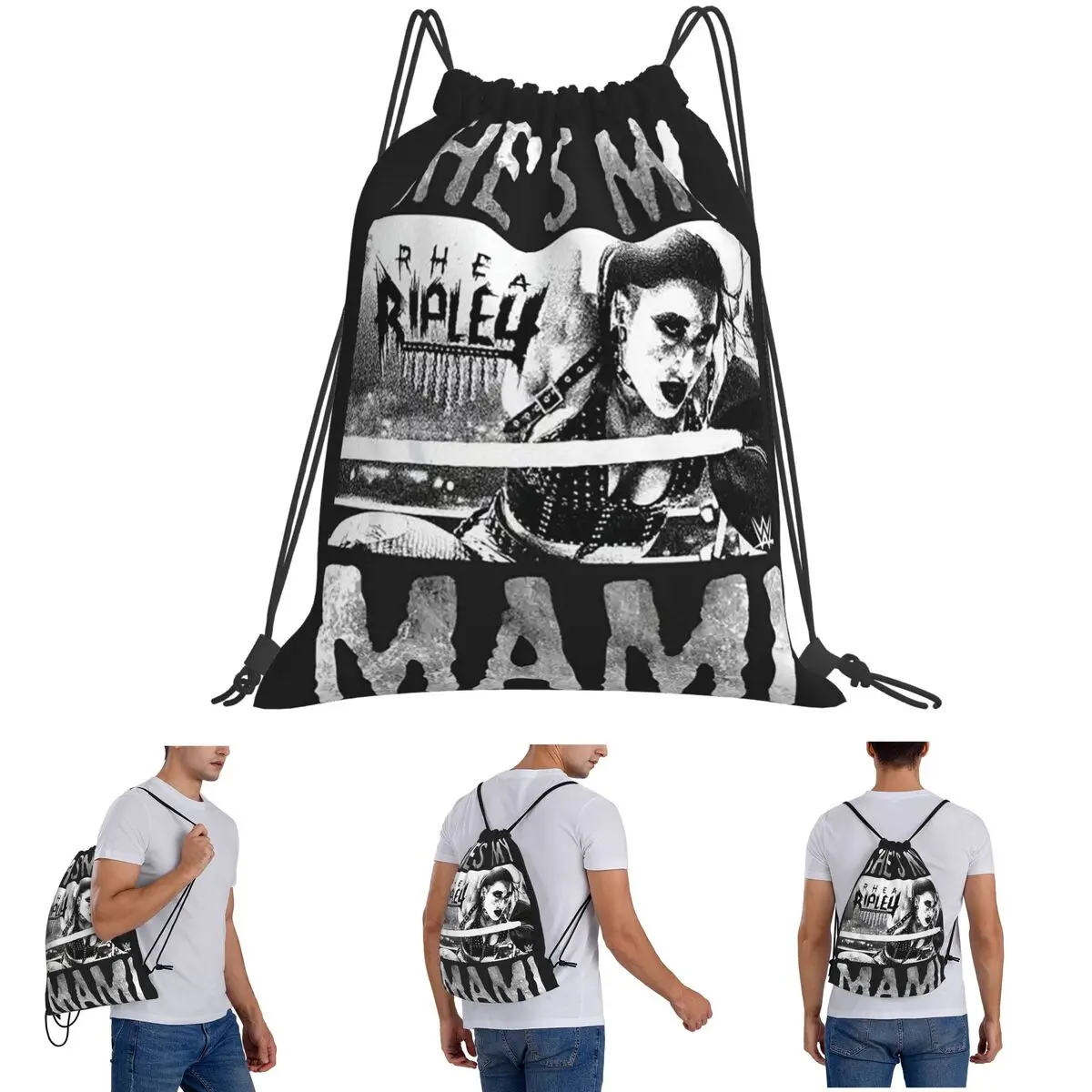 She Is My Mami! Rhea Ripley Bootleg Wrestler Backpacks Casual Drawstring Bags Sundries Bag Book Bags for Man Woman Students
She Is My Mami! Rhea Ripley Bootleg Wrestler Backpacks Casual Drawstring Bags Sundries Bag Book Bags for Man Woman Students