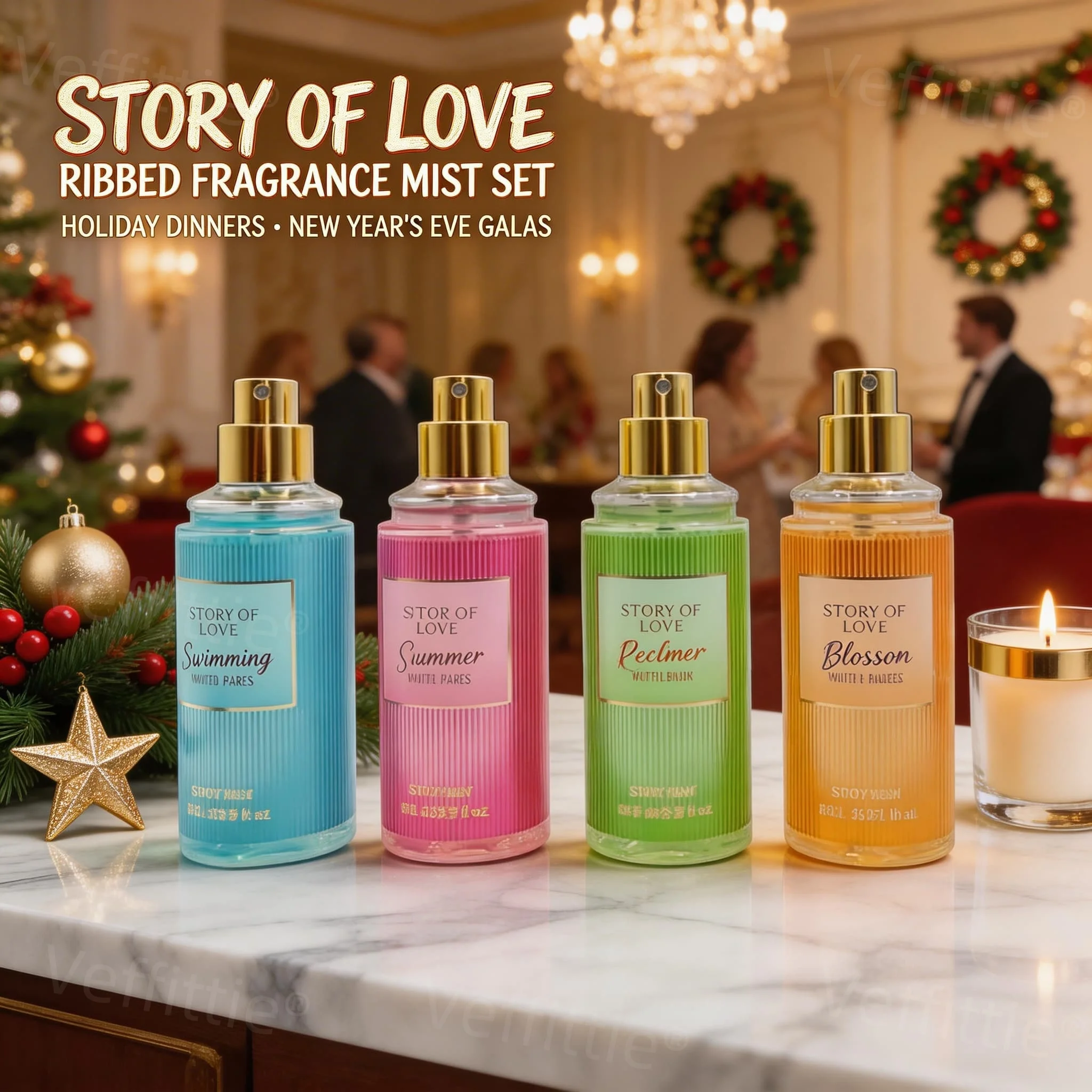 Evening Floral Fragrance Mist , forest fruit bubbly top, coconut sorbet mid, vanilla wood base, all-day fresh for refined events
Evening Floral Fragrance Mist , forest fruit bubbly top, coconut sorbet mid, vanilla wood base, all-day fresh for refined events
