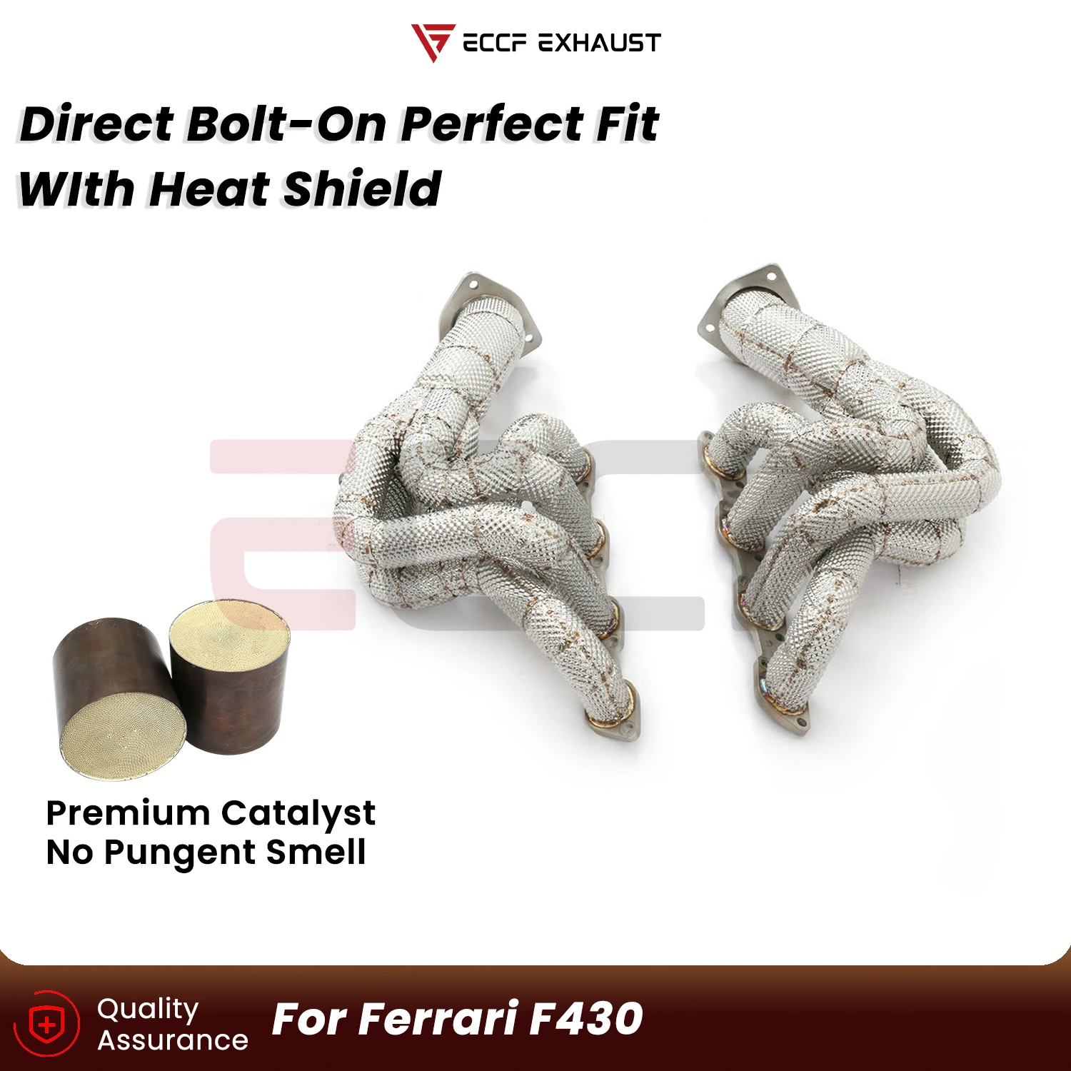 Sporty Stainless Steel Headers With Heat Shield For Ferrari F430 Plug and Play Aggressive Exhaust Sound
Sporty Stainless Steel Headers With Heat Shield For Ferrari F430 Plug and Play Aggressive Exhaust Sound