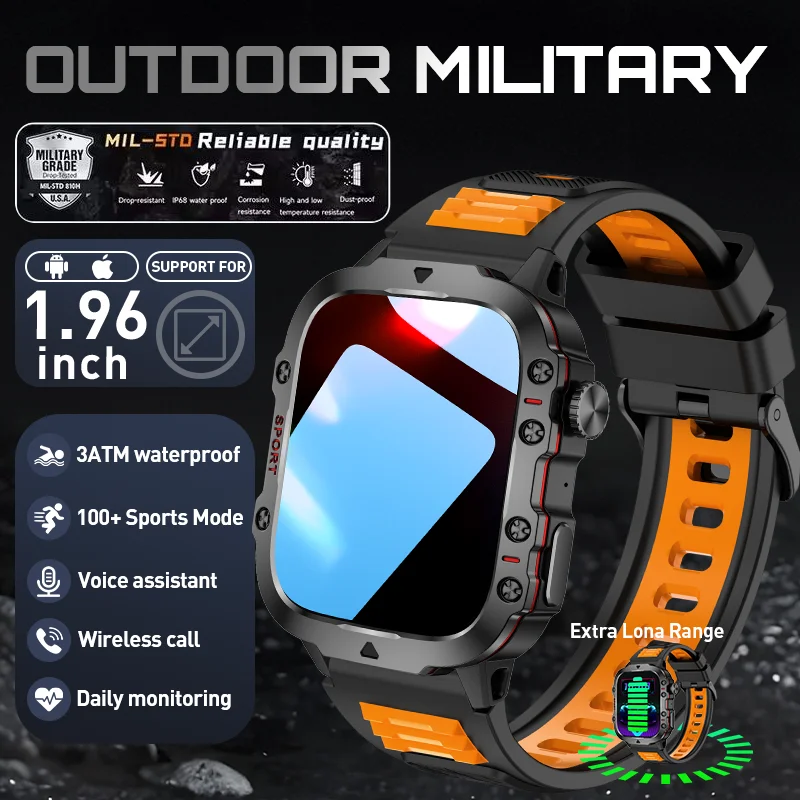 LIGE 2026 Rugged Military Smart Watches Men's Bluetooth Call IP68 Waterproof Sport Heart Rate Outdoor Smartwatch For Android IOS
LIGE 2026 Rugged Military Smart Watches Men's Bluetooth Call IP68 Waterproof Sport Heart Rate Outdoor Smartwatch For Android IOS