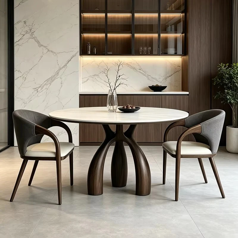 &c Italian Light Luxury Solid Wood Round Dining Table Marble Top Irregular Living Room Home Dinner Table Designer Furniture
&c Italian Light Luxury Solid Wood Round Dining Table Marble Top Irregular Living Room Home Dinner Table Designer Furniture