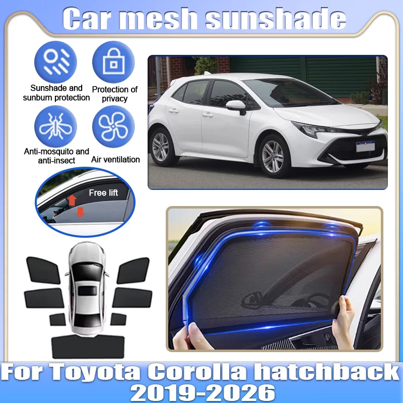 For Toyota Corolla E210 2019-2026 hatchback Car Mesh Shade Window Sunshades Sunscreen Privacy Curtains Mosquito Auto Accessories
For Toyota Corolla E210 2019-2026 hatchback Car Mesh Shade Window Sunshades Sunscreen Privacy Curtains Mosquito Auto Accessories