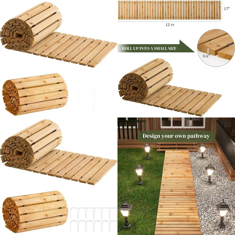 Weatherproof Brown 12FT Wooden Pathway for Outdoor Spaces and Special Events
Weatherproof Brown 12FT Wooden Pathway for Outdoor Spaces and Special Events