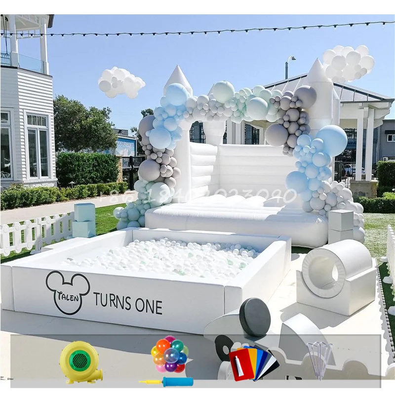 Commercial White Jumping Castle for Kids Inflatable Bouncer Small White Bounce House for Party Wedding Event
Commercial White Jumping Castle for Kids Inflatable Bouncer Small White Bounce House for Party Wedding Event