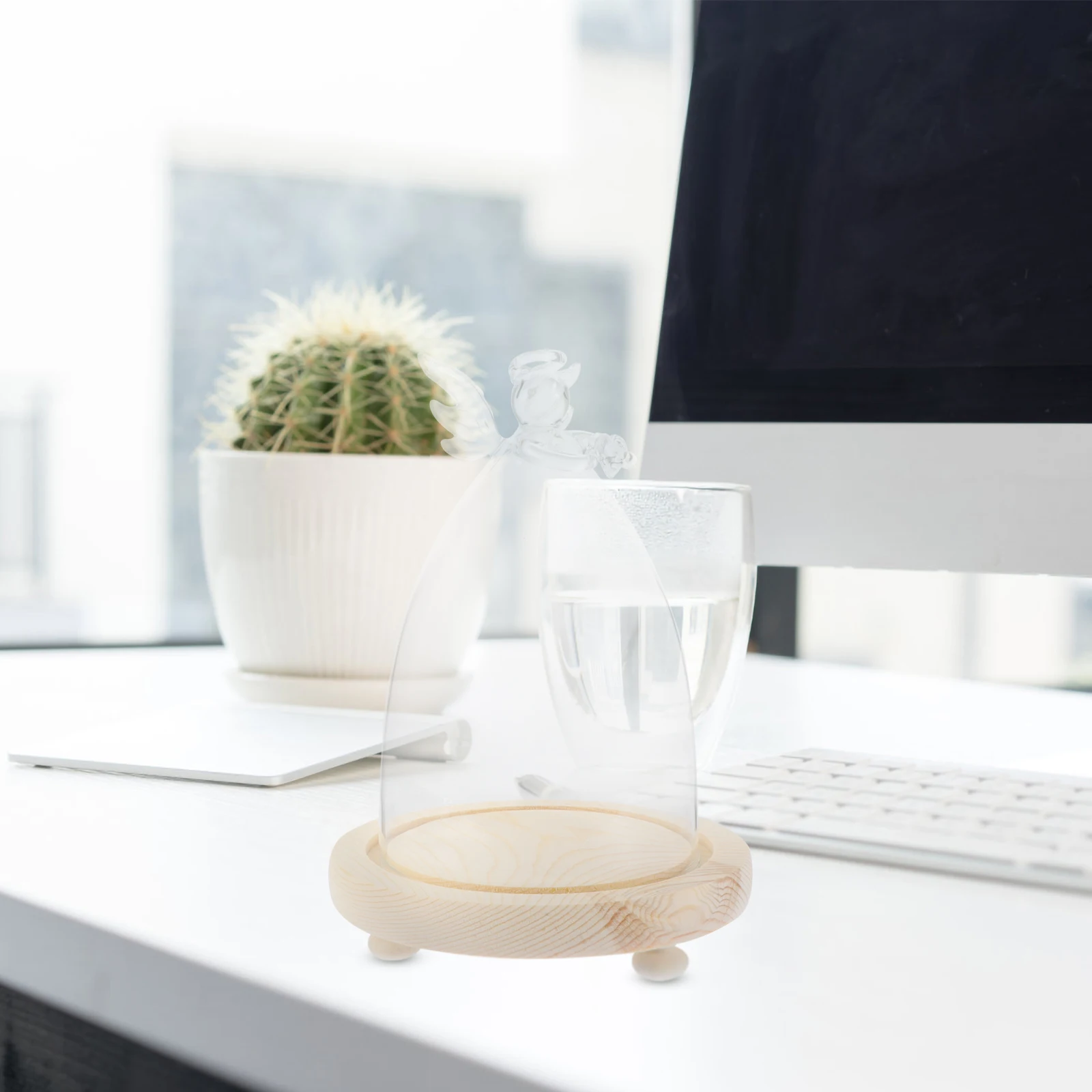 Glass Preserved Flower Cover Wood Base Clear Glass Dome For Home Wedding Decoration Angel Display Protector
Glass Preserved Flower Cover Wood Base Clear Glass Dome For Home Wedding Decoration Angel Display Protector