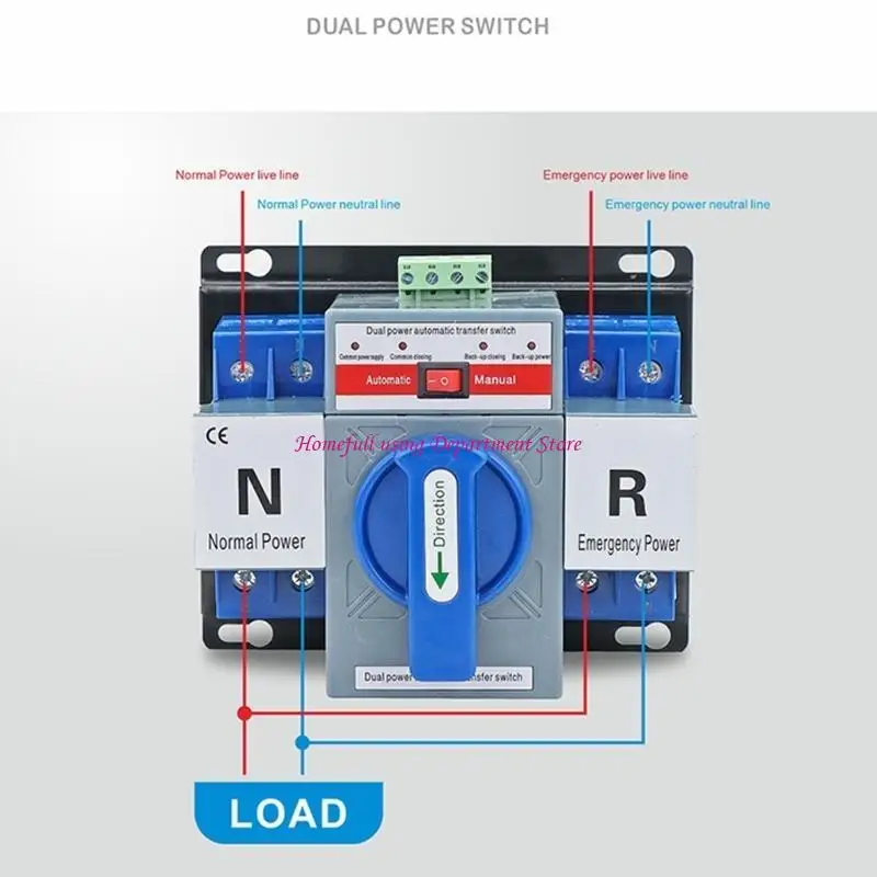 63A Automatic Generator 2P/4P Conversion Switches Controller Easy to Install
63A Automatic Generator 2P/4P Conversion Switches Controller Easy to Install