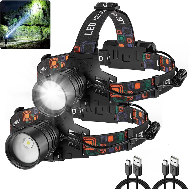 Powerful Head Lamp Aluminium Alloy Headlight Led Head High Lumen Rechargeable Led Headlamp For Camping Hunting Fishing
Powerful Head Lamp Aluminium Alloy Headlight Led Head High Lumen Rechargeable Led Headlamp For Camping Hunting Fishing