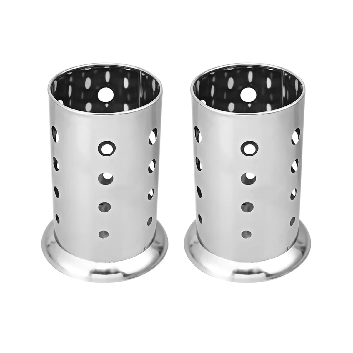 2Pcs Chopsticks Holder Stainless Steel Round Hole Design Utensil Organizer Widen Base Tableware Drying Rack for Kitchen
2Pcs Chopsticks Holder Stainless Steel Round Hole Design Utensil Organizer Widen Base Tableware Drying Rack for Kitchen
