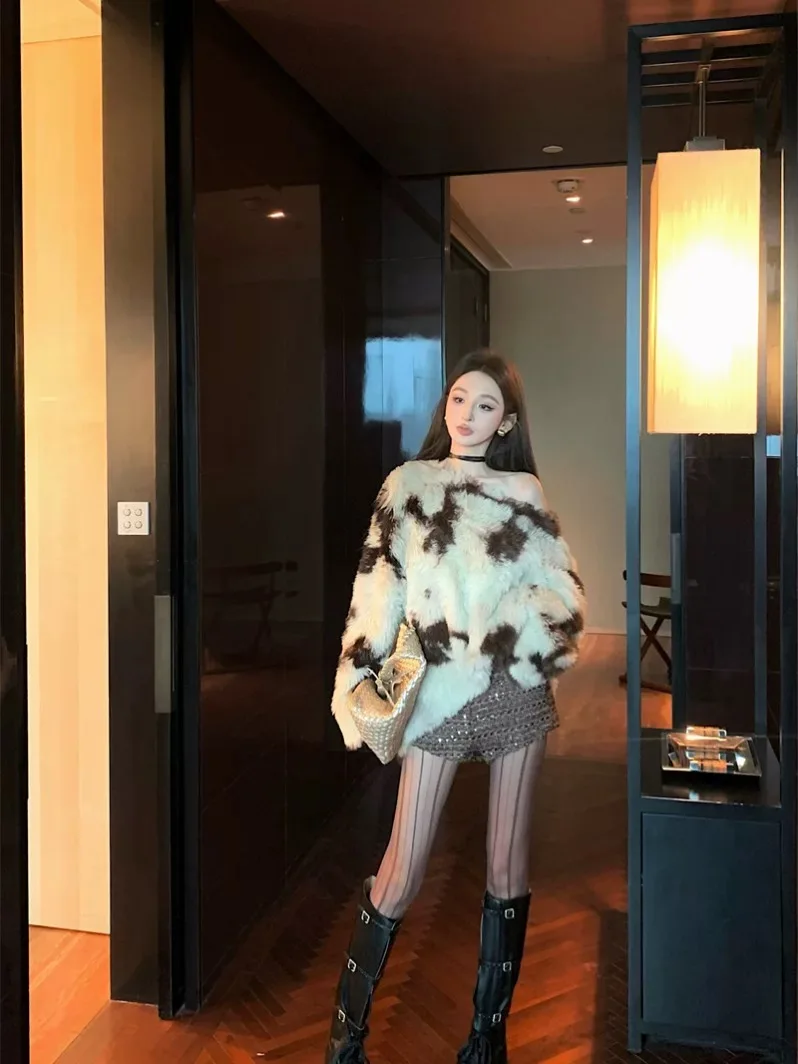 Retro Color Blo Plu Oversized Long Sve Knitted Sweater Women's Casual Loose Fit round Ne Top for Autumn Winter
Retro Color Blo Plu Oversized Long Sve Knitted Sweater Women's Casual Loose Fit round Ne Top for Autumn Winter